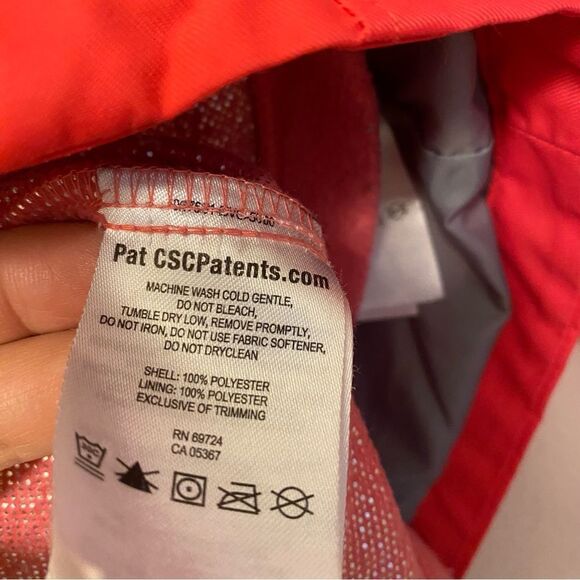 Columbia orange pink coral 2 in 1 Interchange Omni heat waterproof coat M 10/12 - Picture 11 of 11